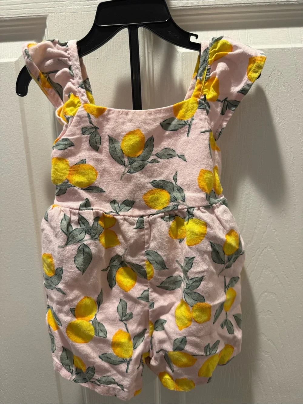 GAP Pink Lemon Print Romper